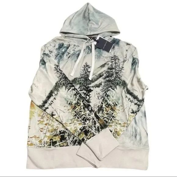 Nwt Tommy Hilfiger Landscape Hoodie Medium - Picture 1 of 8